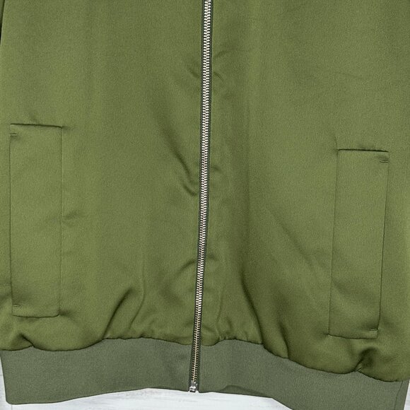 Everlane Womens The E2 Bomber Jacket Olive Green Size Medium Full Zip - Picture 4 of 10
